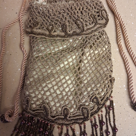 Chic Beaded Wristlet with Fringe - Picture 3 of 5